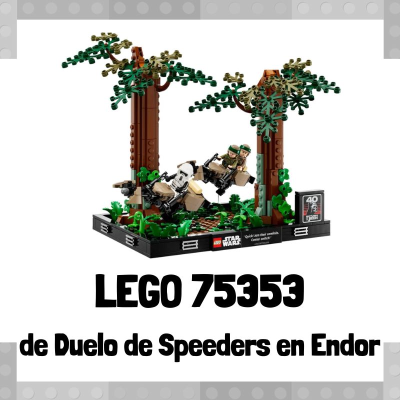 Lee más sobre el artículo Set de LEGO 75353 de Diorama: Duelo de Speeders en Endor de Star Wars