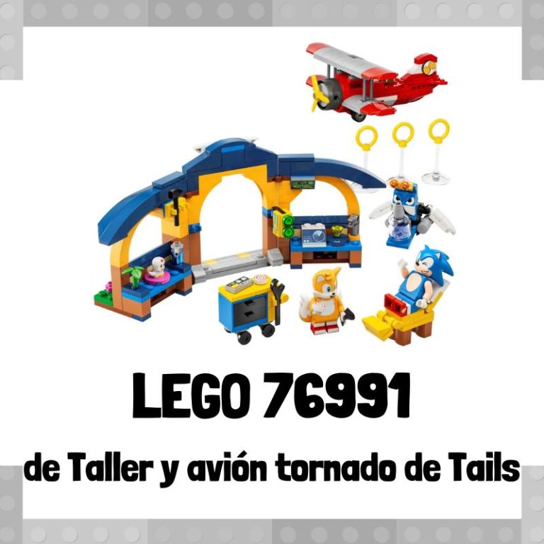 Lee más sobre el artículo Set de LEGO 76991 de Taller y avión tornado de Tails de LEGO Sonic