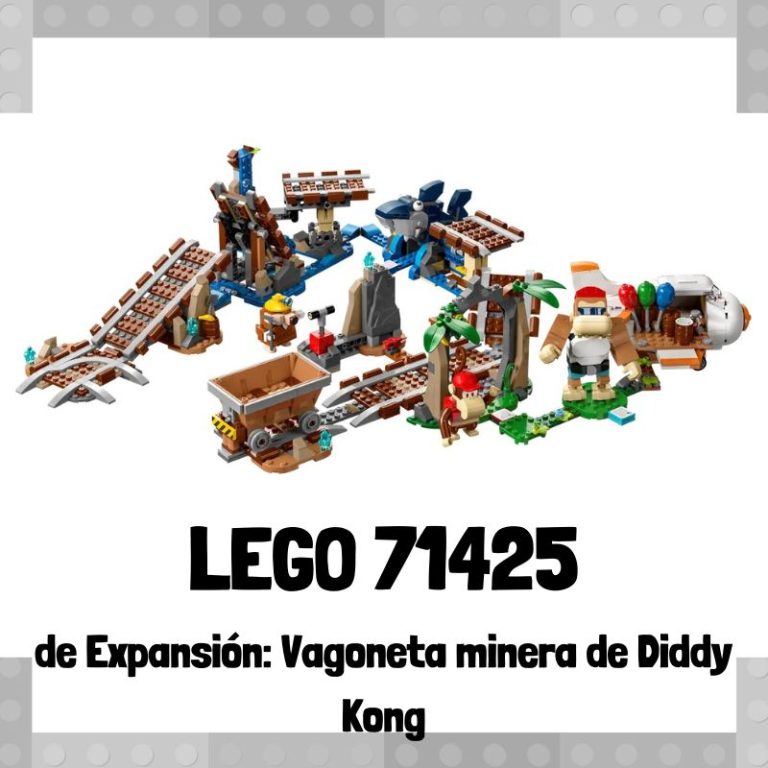Lee más sobre el artículo Set de LEGO 71425 de Expansión: Vagoneta minera de Diddy Kong de Super Mario