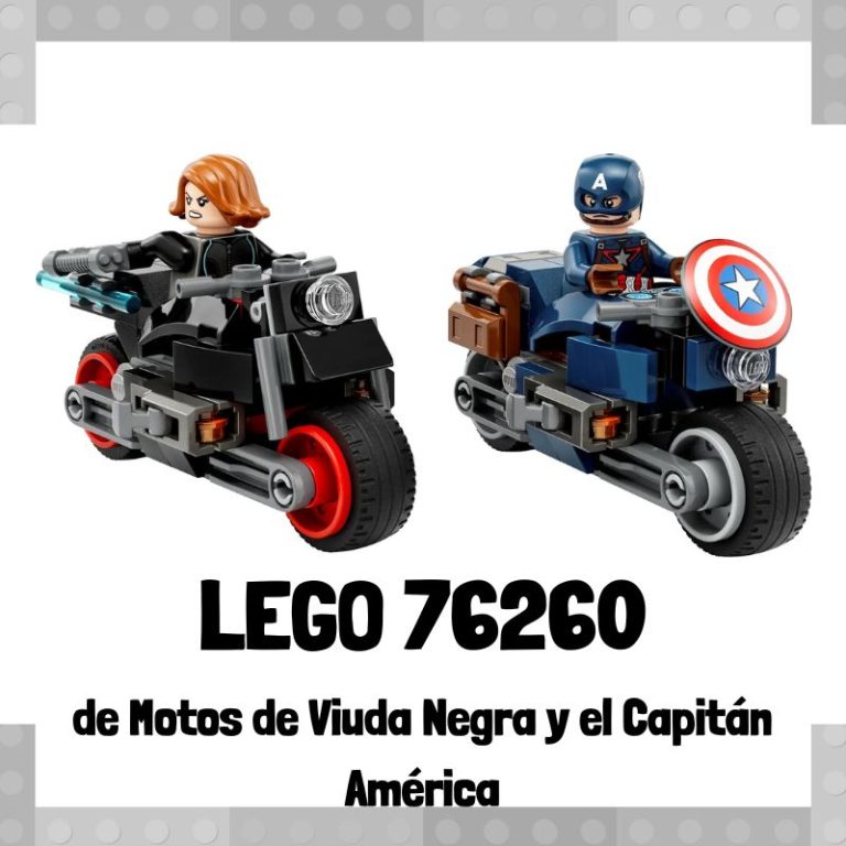Lee más sobre el artículo Set de LEGO 76260 de Motos de Viuda Negra y el Capitán América de Marvel