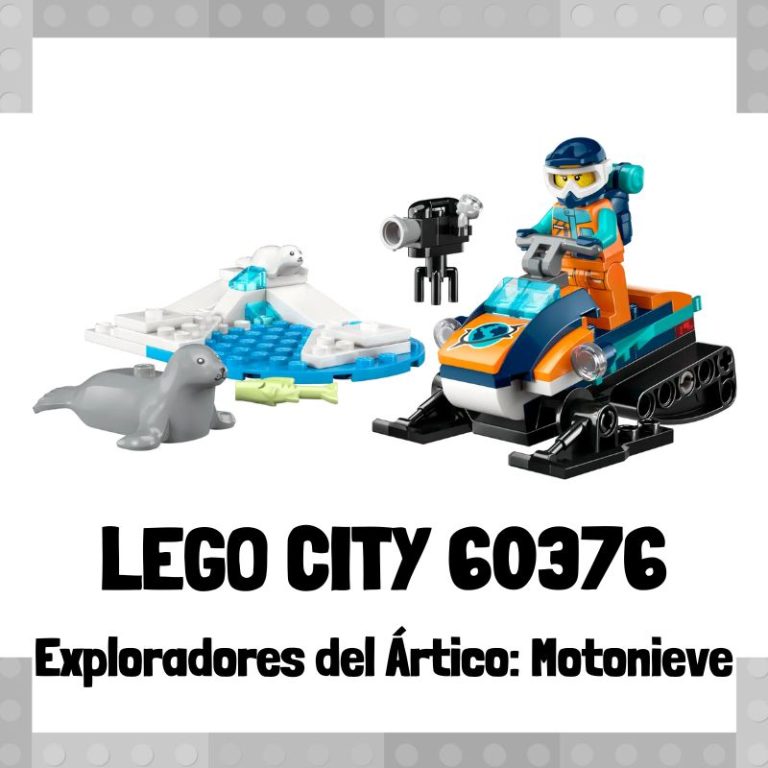 Lee más sobre el artículo Set de LEGO City 60376 Exploradores del Ártico: Motonieve