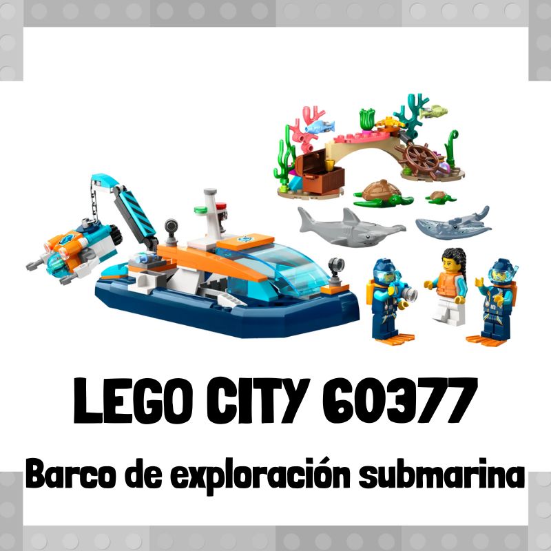 Lee más sobre el artículo Set de LEGO City 60377 Barco de exploración submarina