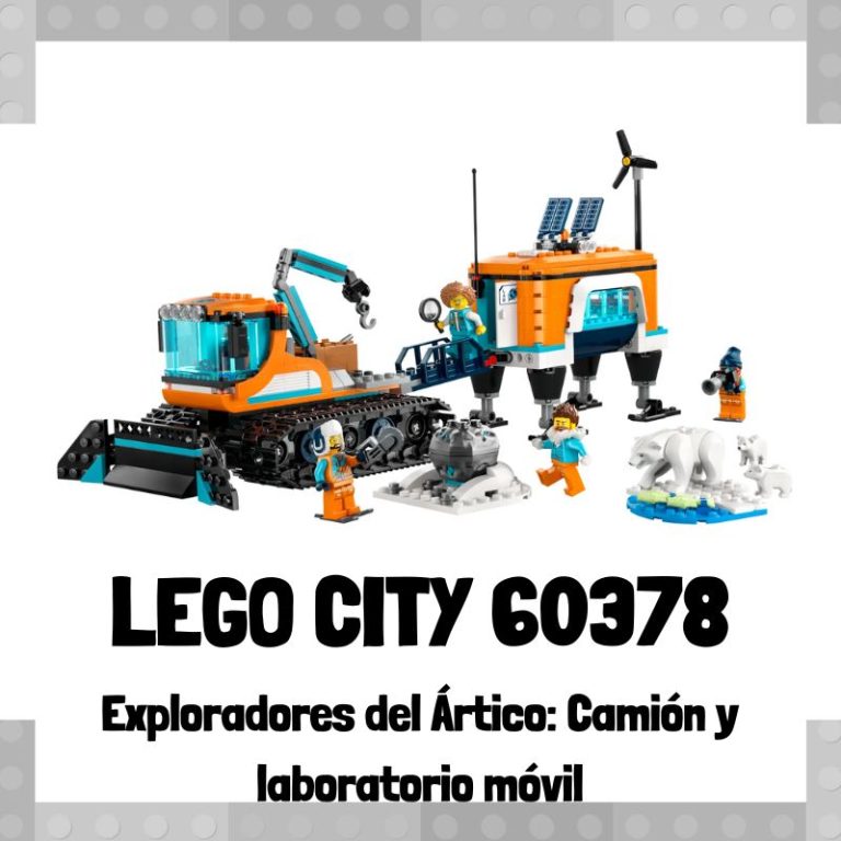 Lee más sobre el artículo Set de LEGO City 60378 Exploradores del Ártico: Camión y laboratorio móvil