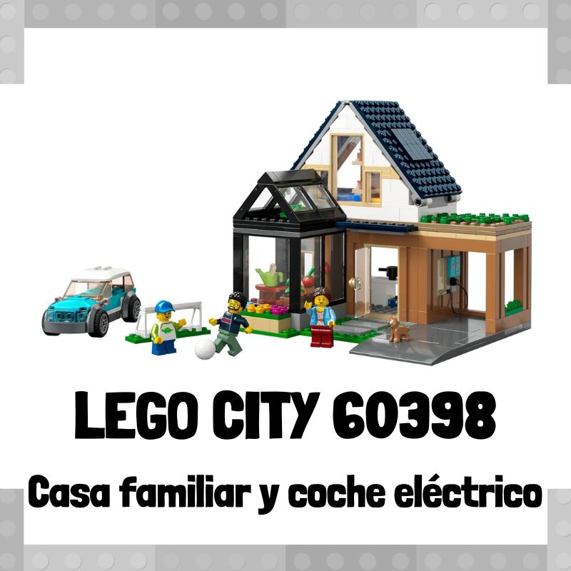 Lee más sobre el artículo Set de LEGO City 60398 Casa familiar y coche eléctrico