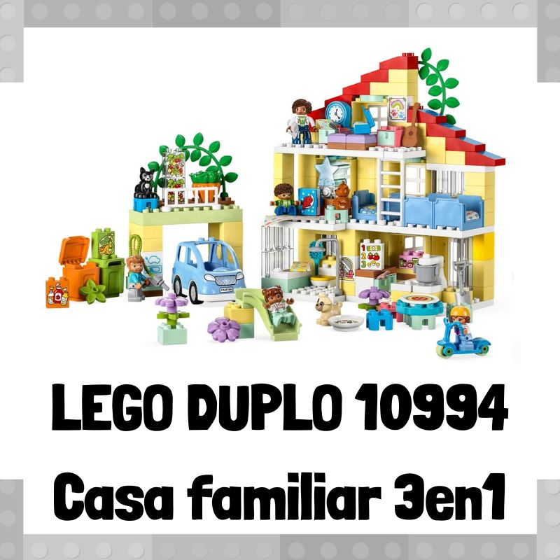 Lee más sobre el artículo Set de LEGO 10994 de Casa familiar 3 en 1 de LEGO Duplo