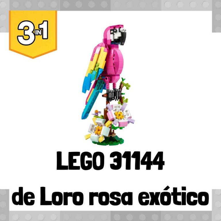Lee más sobre el artículo Set de LEGO 31144 3 en 1 de Loro rosa exótico