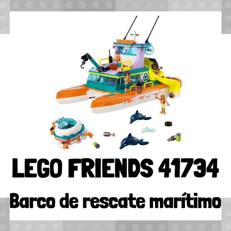 Lee más sobre el artículo Set de LEGO 41734 de Barco de rescate marítimo de LEGO Friends